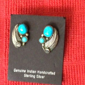 Turquoise Indian earrings. Nwt